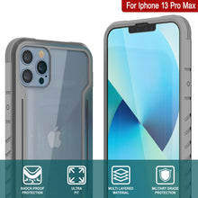 Load image into Gallery viewer, Punkcase iPhone 13 Pro Max Ravenger Case Protective Military Grade Multilayer Cover [Grey]
