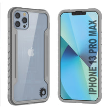 Load image into Gallery viewer, Punkcase iPhone 13 Pro Max Ravenger Case Protective Military Grade Multilayer Cover [Grey]
