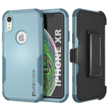 Load image into Gallery viewer, Punkcase for iPhone XR Belt Clip Multilayer Holster Case [Patron Series] [Mint]
