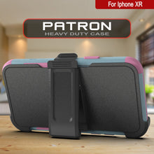 Load image into Gallery viewer, Punkcase for iPhone XR Belt Clip Multilayer Holster Case [Patron Series] [Mint-Pink]
