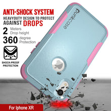 Load image into Gallery viewer, Punkcase for iPhone XR Belt Clip Multilayer Holster Case [Patron Series] [Mint-Pink]
