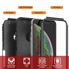Load image into Gallery viewer, Punkcase for iPhone XR Belt Clip Multilayer Holster Case [Patron Series] [Black]
