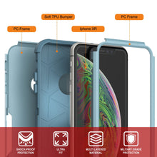 Load image into Gallery viewer, Punkcase for iPhone XR Belt Clip Multilayer Holster Case [Patron Series] [Mint]
