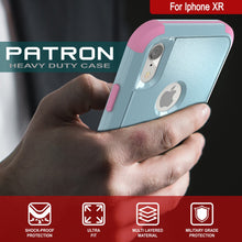 Load image into Gallery viewer, Punkcase for iPhone XR Belt Clip Multilayer Holster Case [Patron Series] [Mint-Pink]
