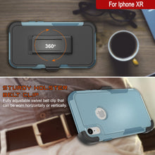 Load image into Gallery viewer, Punkcase for iPhone XR Belt Clip Multilayer Holster Case [Patron Series] [Mint]
