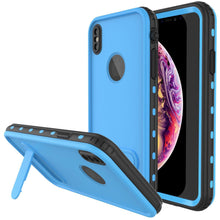 Load image into Gallery viewer, iPhone XR Waterproof Case, Punkcase [KickStud Series] Armor Cover [Light-Blue]
