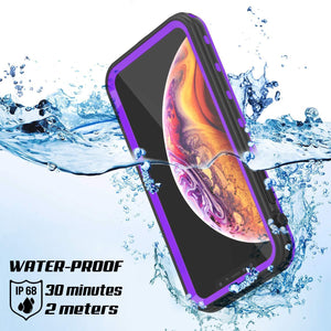 iPhone XR Waterproof Case, Punkcase [KickStud Series] Armor Cover [Purple]