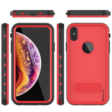 Load image into Gallery viewer, iPhone XR Waterproof Case, Punkcase [KickStud Series] Armor Cover [Red]
