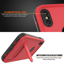 Load image into Gallery viewer, iPhone XR Waterproof Case, Punkcase [KickStud Series] Armor Cover [Red]
