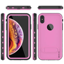 Load image into Gallery viewer, iPhone XR Waterproof Case, Punkcase [KickStud Series] Armor Cover [Pink]

