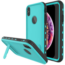 Load image into Gallery viewer, iPhone XR Waterproof Case, Punkcase [KickStud Series] Armor Cover [Teal]
