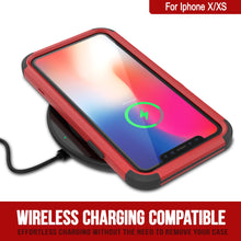Load image into Gallery viewer, Punkcase for iPhone X Belt Clip Multilayer Holster Case [Patron Series] [Red-Black]
