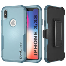 Load image into Gallery viewer, Punkcase for iPhone XS Belt Clip Multilayer Holster Case [Patron Series] [Mint]
