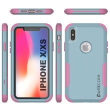 Load image into Gallery viewer, Punkcase for iPhone XS Belt Clip Multilayer Holster Case [Patron Series] [Mint-Pink]
