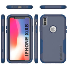 Load image into Gallery viewer, Punkcase for iPhone X Belt Clip Multilayer Holster Case [Patron Series] [Navy]
