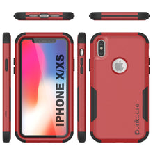 Load image into Gallery viewer, Punkcase for iPhone X Belt Clip Multilayer Holster Case [Patron Series] [Red-Black]
