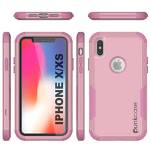 Load image into Gallery viewer, Punkcase for iPhone XS Belt Clip Multilayer Holster Case [Patron Series] [Pink]
