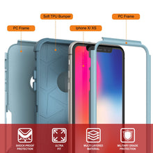 Load image into Gallery viewer, Punkcase for iPhone X Belt Clip Multilayer Holster Case [Patron Series] [Mint]
