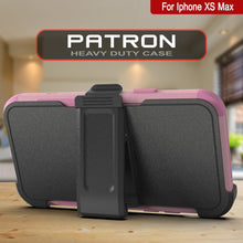 Load image into Gallery viewer, Punkcase for iPhone XS Max Belt Clip Multilayer Holster Case [Patron Series] [Pink]
