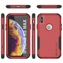Load image into Gallery viewer, Punkcase for iPhone XS Max Belt Clip Multilayer Holster Case [Patron Series] [Red-Black]
