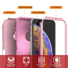 Load image into Gallery viewer, Punkcase for iPhone XS Max Belt Clip Multilayer Holster Case [Patron Series] [Pink]
