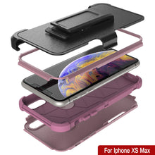 Load image into Gallery viewer, Punkcase for iPhone XS Max Belt Clip Multilayer Holster Case [Patron Series] [Pink]
