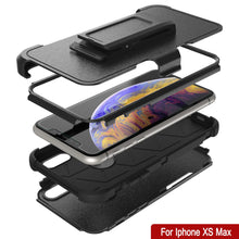 Load image into Gallery viewer, Punkcase for iPhone XS Max Belt Clip Multilayer Holster Case [Patron Series] [Black]
