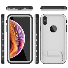 Load image into Gallery viewer, iPhone XS Max Waterproof Case, Punkcase [KickStud Series] Armor Cover [White]
