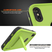 Load image into Gallery viewer, iPhone XS Max Waterproof Case, Punkcase [KickStud Series] Armor Cover [Light-Green]
