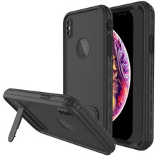 Load image into Gallery viewer, iPhone XS Max Waterproof Case, Punkcase [KickStud Series] Armor Cover [Black]
