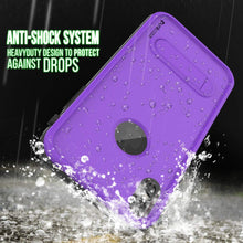 Load image into Gallery viewer, iPhone XS Waterproof Case, Punkcase [KickStud Series] Armor Cover [Purple]
