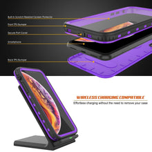 Load image into Gallery viewer, iPhone XS Waterproof Case, Punkcase [KickStud Series] Armor Cover [Purple]
