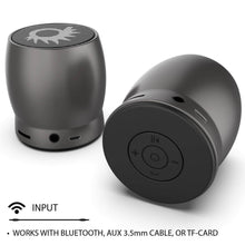 Load image into Gallery viewer, Punkcase ROCKER Portable Wireless Bluetooth Speaker for iPhone/Android [Metallic Grey]

