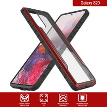 Load image into Gallery viewer, Punkcase S20 Ravenger Case Protective Military Grade Multilayer Cover [Red]
