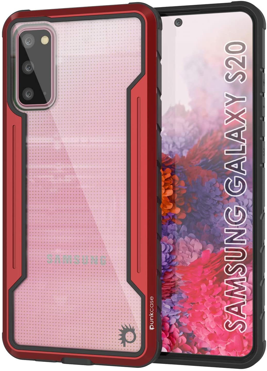 Punkcase S20 Ravenger Case Protective Military Grade Multilayer Cover [Red]