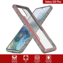 Load image into Gallery viewer, Punkcase S20+ Plus Ravenger Case Protective Military Grade Multilayer Cover [Rose-Gold]

