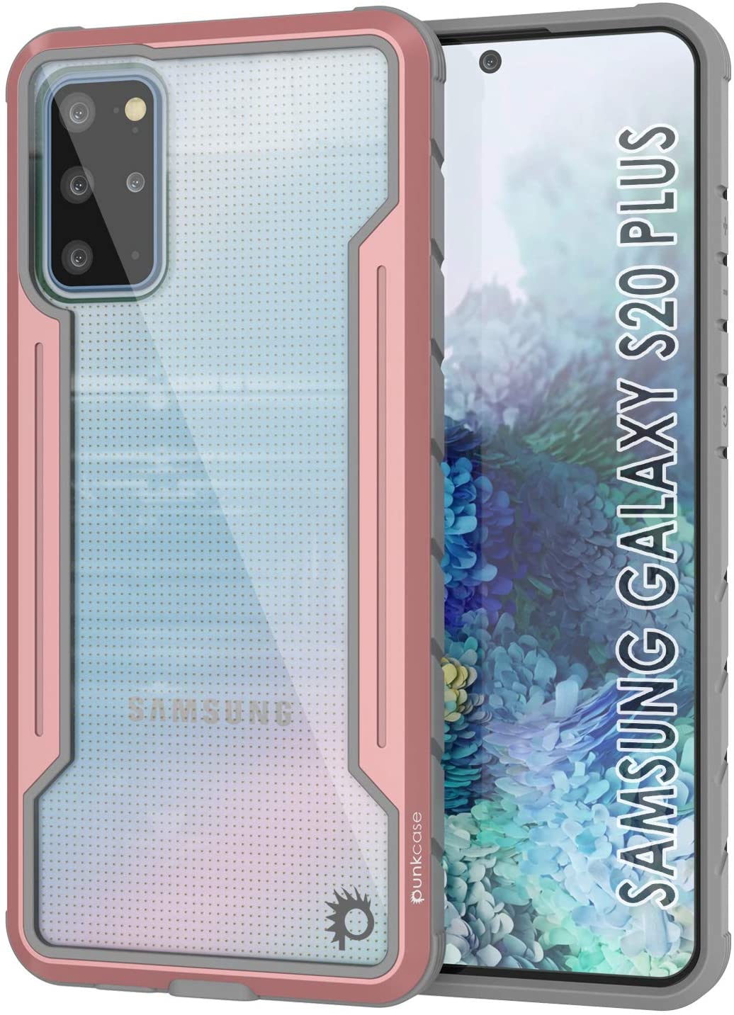 Punkcase S20+ Plus Ravenger Case Protective Military Grade Multilayer Cover [Rose-Gold]