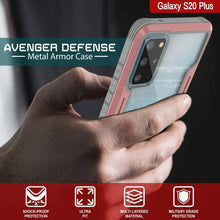 Load image into Gallery viewer, Punkcase S20+ Plus Ravenger Case Protective Military Grade Multilayer Cover [Rose-Gold]
