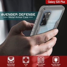 Load image into Gallery viewer, Punkcase S20+ Plus Ravenger Case Protective Military Grade Multilayer Cover [Grey]

