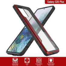 Load image into Gallery viewer, Punkcase S20+ Plus Ravenger Case Protective Military Grade Multilayer Cover [Red]
