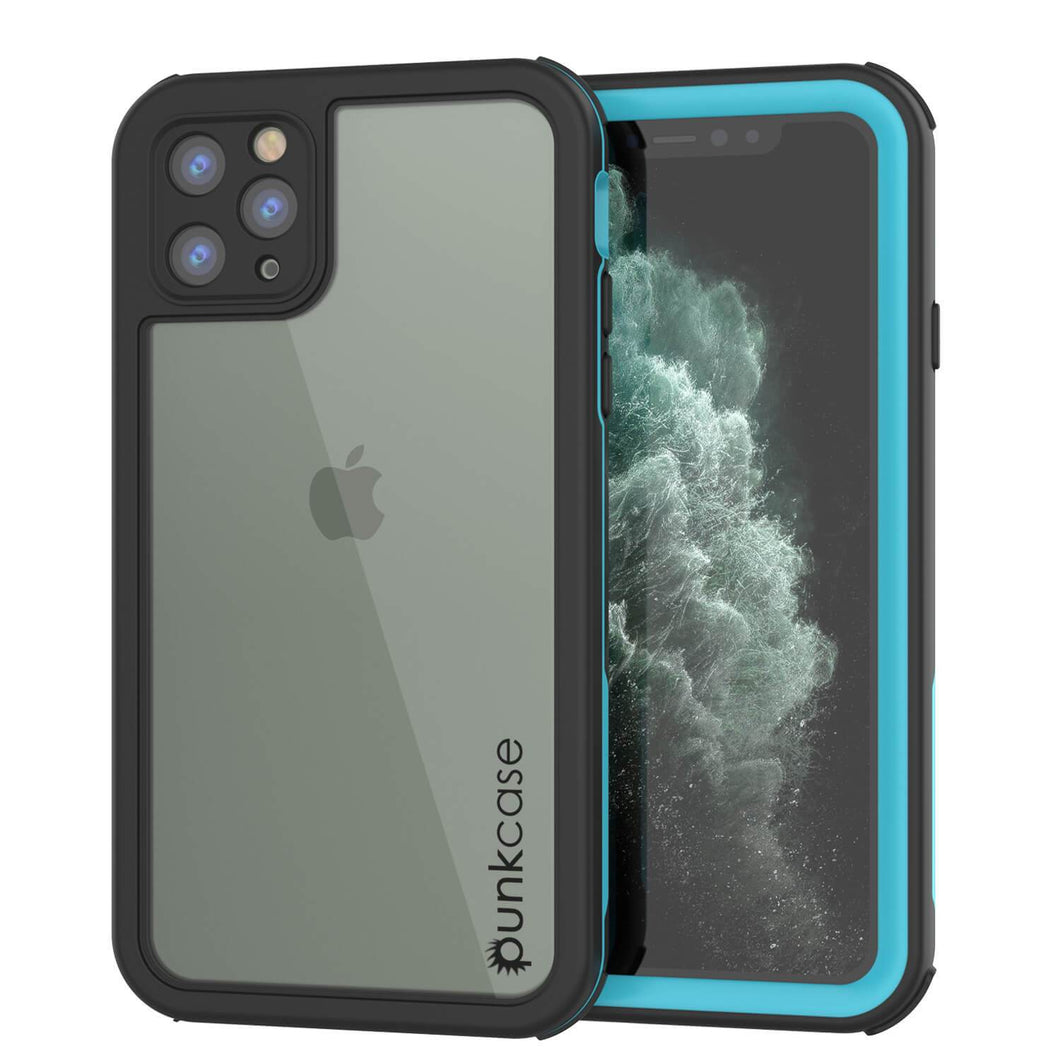 iPhone 12 Pro Max Waterproof IP68 Case, Punkcase [Blue]  [Maximus Series] [Slim Fit] [IP68 Certified] [Shockresistant] Clear Armor Cover with Screen Protector | Ultimate Protection