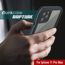 Load image into Gallery viewer, iPhone 12 Pro Max Waterproof IP68 Case, Punkcase [Blue]  [Maximus Series] [Slim Fit] [IP68 Certified] [Shockresistant] Clear Armor Cover with Screen Protector | Ultimate Protection
