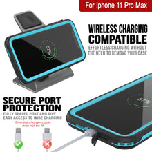 Load image into Gallery viewer, iPhone 12 Pro Max Waterproof IP68 Case, Punkcase [Blue]  [Maximus Series] [Slim Fit] [IP68 Certified] [Shockresistant] Clear Armor Cover with Screen Protector | Ultimate Protection
