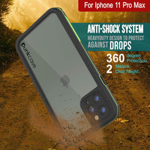 Load image into Gallery viewer, iPhone 12 Pro Max Waterproof IP68 Case, Punkcase [Green]  [Maximus Series] [Slim Fit] [IP68 Certified] [Shockresistant] Clear Armor Cover with Screen Protector | Ultimate Protection
