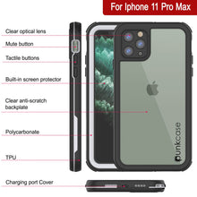 Load image into Gallery viewer, iPhone 12 Pro Max Waterproof IP68 Case, Punkcase [white]  [Maximus Series] [Slim Fit] [IP68 Certified] [Shockresistant] Clear Armor Cover with Screen Protector | Ultimate Protection
