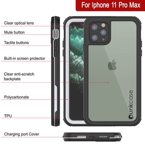 iPhone 12 Pro Max Waterproof IP68 Case, Punkcase [white]  [Maximus Series] [Slim Fit] [IP68 Certified] [Shockresistant] Clear Armor Cover with Screen Protector | Ultimate Protection