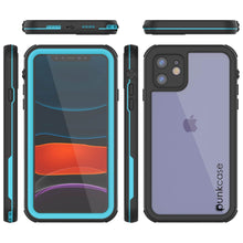 Load image into Gallery viewer, iPhone 12 Waterproof IP68 Case, Punkcase [Blue]  [Maximus Series] [Slim Fit] [IP68 Certified] [Shockresistant] Clear Armor Cover with Screen Protector | Ultimate Protection
