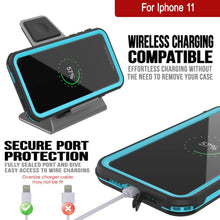 Load image into Gallery viewer, iPhone 12 Waterproof IP68 Case, Punkcase [Blue]  [Maximus Series] [Slim Fit] [IP68 Certified] [Shockresistant] Clear Armor Cover with Screen Protector | Ultimate Protection
