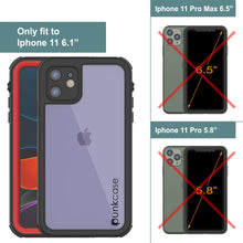 Load image into Gallery viewer, iPhone 12 Waterproof IP68 Case, Punkcase [red]  [Maximus Series] [Slim Fit] [IP68 Certified] [Shockresistant] Clear Armor Cover with Screen Protector | Ultimate Protection
