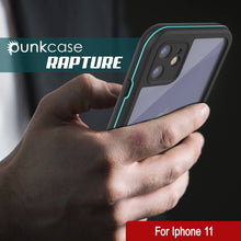 Load image into Gallery viewer, iPhone 12 Waterproof IP68 Case, Punkcase [teal]  [Maximus Series] [Slim Fit] [IP68 Certified] [Shockresistant] Clear Armor Cover with Screen Protector | Ultimate Protection
